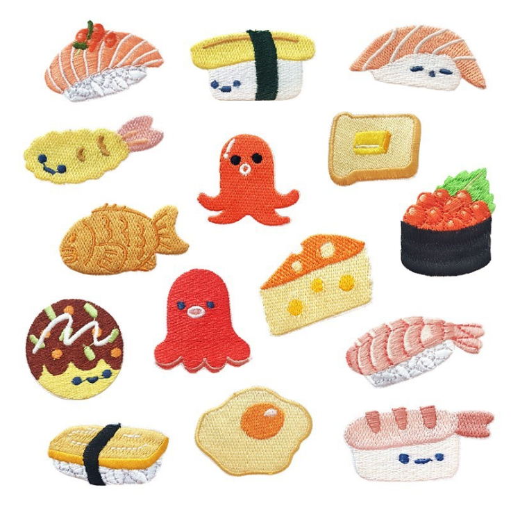 Food Snacks Pictures - 10 pezzi toppe ricamate cibo popolare