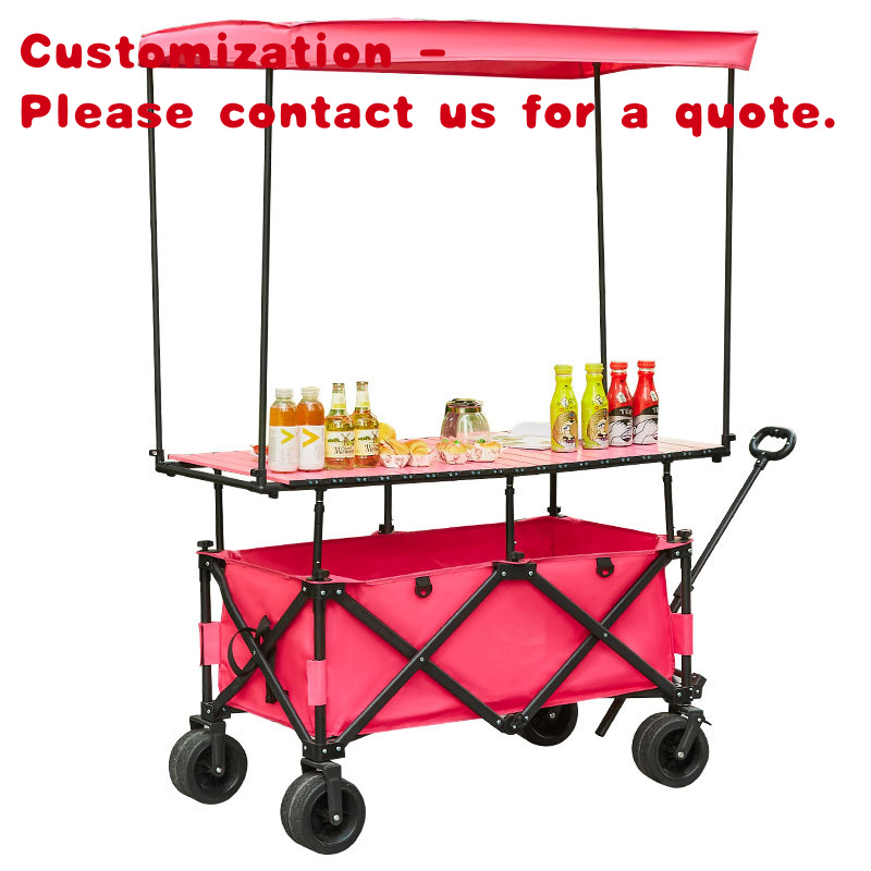 Food Snacks To Sell - personalizzato. Carrello di plastica in metallo