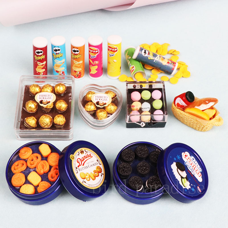 Food Grocery Snacks - 1/6 Miniatrue Bambole Cibo Mini Biscotti