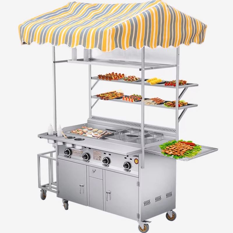 Food Snacks To Sell - Carrello mobile per snack a gas,