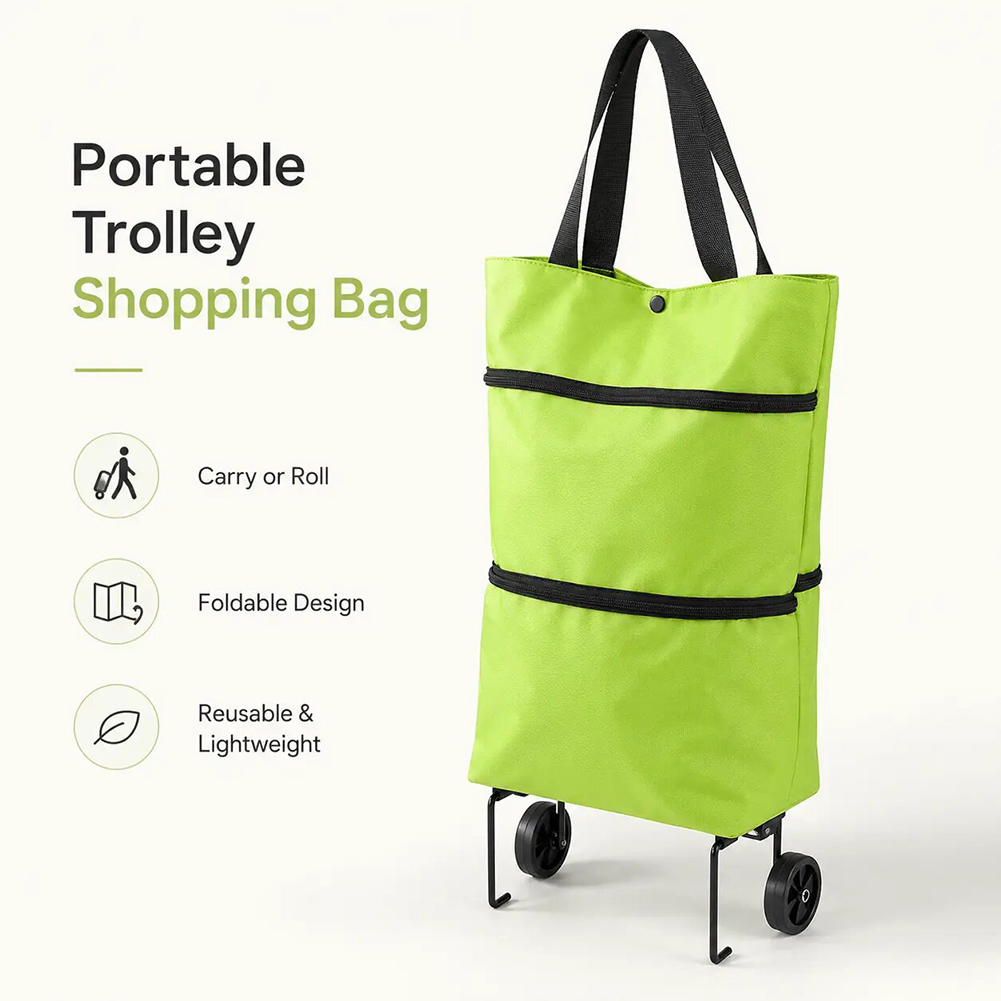 Carrello spesa pieghevole con  - Food Grocery Snacks recensione e prezzo